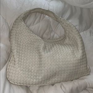 Bottega Veneta Intrecciato White Hobo
